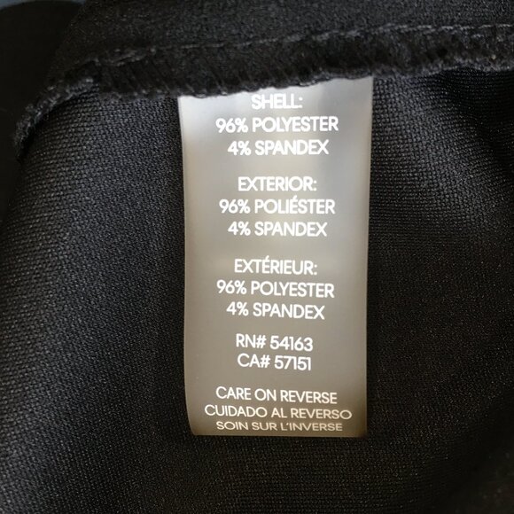 NWT CALVIN KLEIN Black 3/4 Bell Ruffle Sleeve Zip Back Dress - Picture 3 of 11